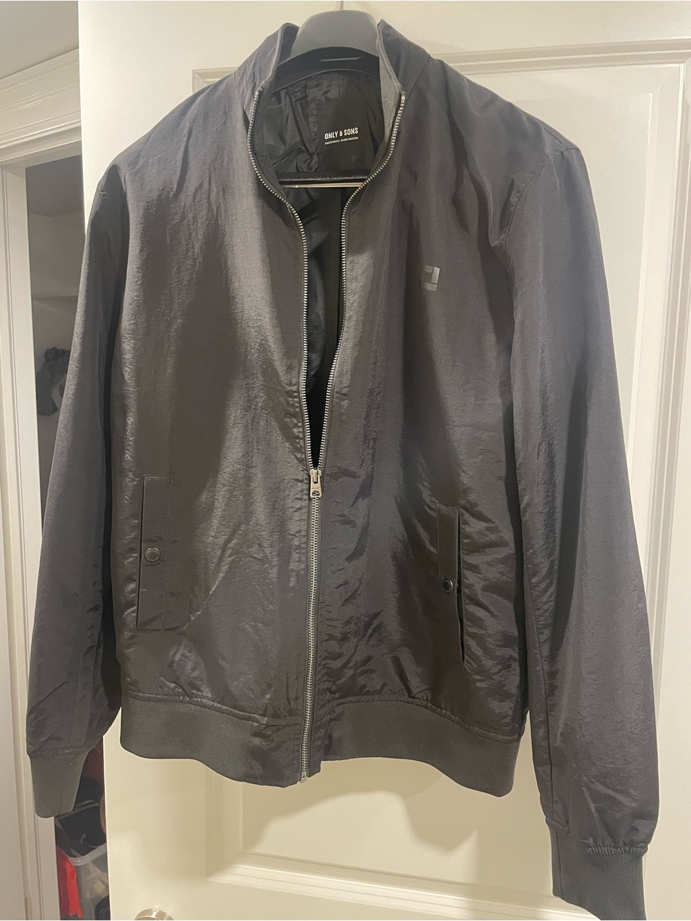 ONLY & SONS Men's Black Lightweight Jacket
